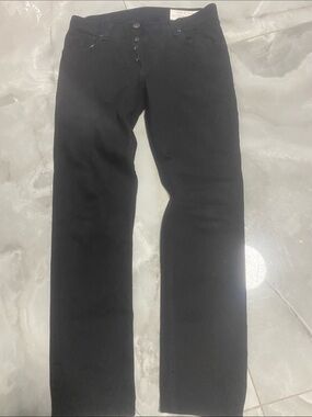 rag & bone Men's Black Straight Jeans
